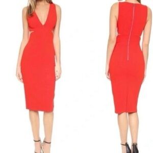Alice + Olivia Riki Cut Out Ponte Sheath Dress - Size 2